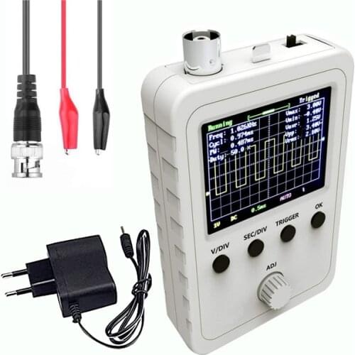 2.4" TFT Digital Oscilloscope Kit with Power Supply BNC-Clip Cable Probe DS0150 VS DSO138 Assembled Finished Machine