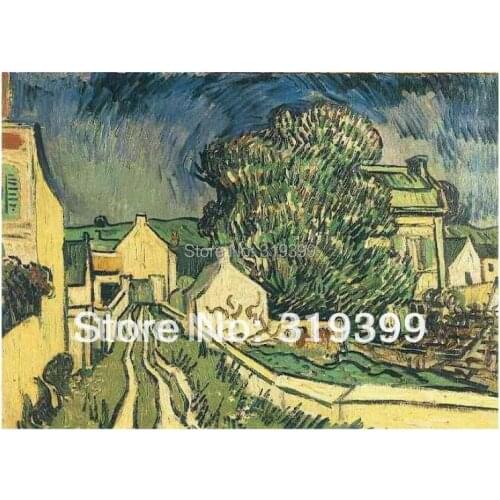 Linen Canvas Oil Painting on linen canvas,House of Pere Pilon by Vincent Van Gogh,100% handmade,Free DHL Shipping,Museum quality