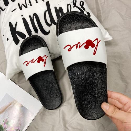 Love Slippers Harajuku Lady slippers Summer Slippers Home Indoor slipper for Female Fashion Women slippers