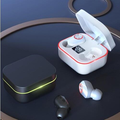 M8 TWS Bluetooth V5.1 Earphone Wireless Headset Waterproof Sports In-Ear Mini Earbuds Headset Bluetooth Earphones with Mic