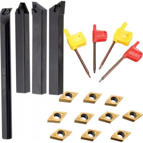 Lathe Turning Tool Set Torno Lathe Tool Holder Solid Carbide Inserts Holder Boring Bar Lathe Cutter Metal Turning Rod Industrial
