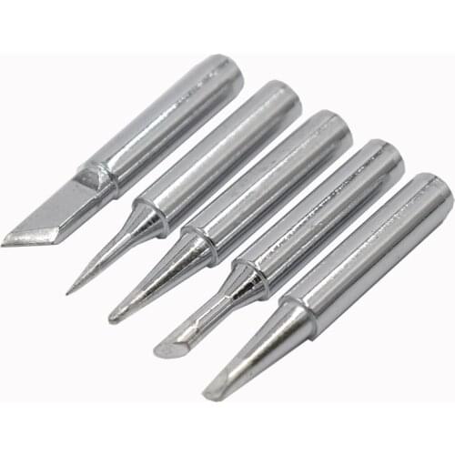 5Pcs I+B+K+2.4D+3C Pure Copper soldering iron electric soldering iron tip Tip Lead-free Solder Tips Welding Head Soldering Tools