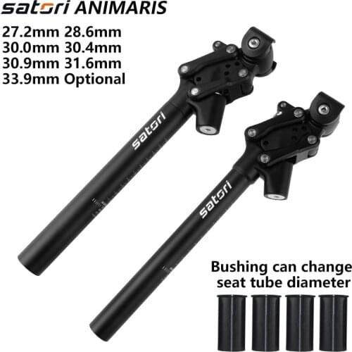 Satori Bike Seatpost Suspension Mtb Bicycle Seat Post Mountain Shock Absorber Seat Tube Dropper Post Lever Aluminum 27.2 31.6mm