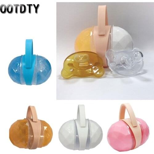 Portable Infant Newborn Baby Pacifier Case Box Nipple Shield Case Pacifier Holder Storage Box Soother Container