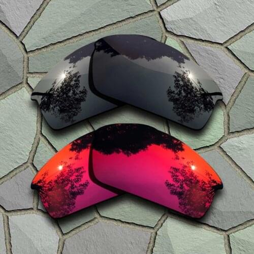 Grey Black&Violet Red Sunglasses Polarized Replacement Lenses for Oakley Bottlecap