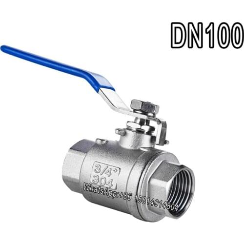 304 Stainless Steel Ball Valve Two-piece Ball Valve,Two-piece Valve,SS 304 DN80 3" Internal Thread Ball Valve, Large Flow Valve