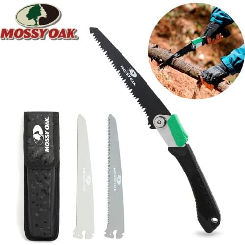 Mossy Oak 6PC 3 in 1 Camping Folding Saw Replacement Blades Garden Folding Saw Blades for Replacement Tool ONLY Saw Blades