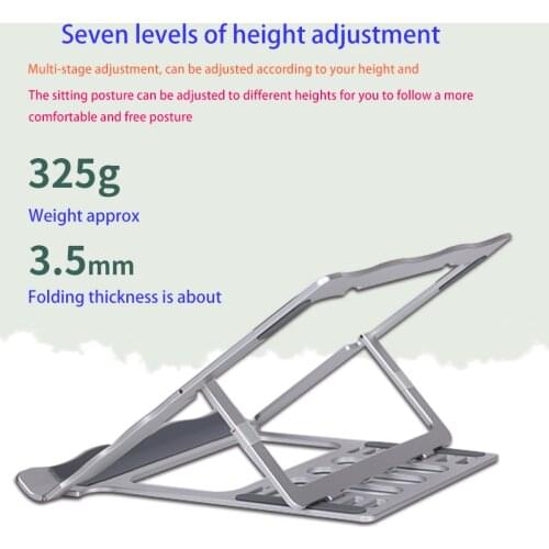 Holder for IPad Notebook Foldable Adjustable Aluminium Alloy Laptop Stand Tablet Samsung Bracket Holder for Laptop Stand