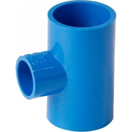 20mm 25mm 32mm 40mm 50mm ID Tee Blue PVC Tube Joint Pipe Fitting Coupler Adapter Water Connector For Aquarium Fish Tank
