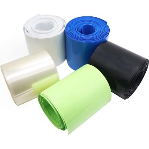 PVC Heat Shrink Tubing Width 155mm Diameter 98mm (for Batteries Wrap) -1/3/5 Meters