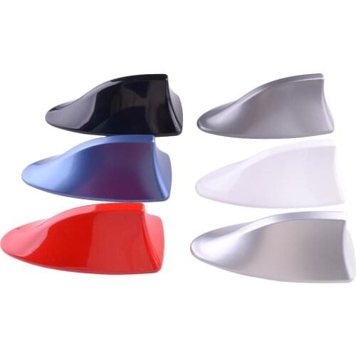 Universal Car Exterior Roof Shark Fin Antenna FM/AM Signal Radio Aerial Styling Silver/Grey/White/Black/Red/Blue