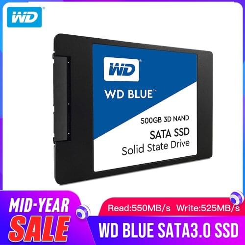 Western Digital WD Blue SSD interne Solid State Disque Dur 250 GB SATA 6Gbit/s 2.5" WDS250G2B0A 3D NAND 250GB