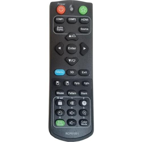 RCP01051 Remote Control Replace For ViewSonic Projector PJD5255 PJD5555W PJD5155 PJD5250 PJD5151 PJD5153 PJD5253 PJD6351LS