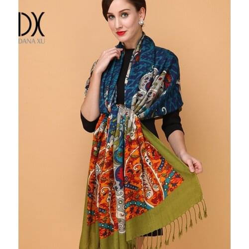 2019 European Autumn Winter Women Fashion Blanket Scarf Female Cashmere Pashmina Wool Scarf Shawl Warm Thick Scarves Cape Wraps
