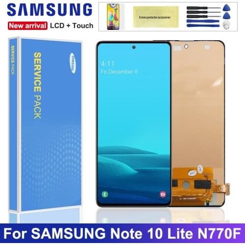 Tested LCD For Samsung Galaxy Note 10 lite LCD Display Touch Screen Digitizer For Samsung Note10 lite N770 N770F/DS N770F/DSM