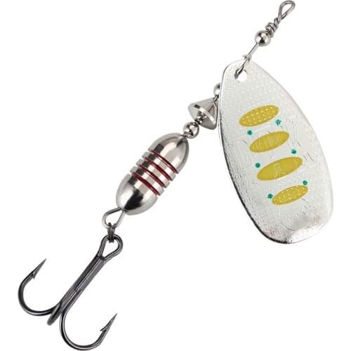 1pc 18g 9.5cm Metal Fishing Lure Brass Material Sharp Treble Hook Stainless Steel Shaft Brass Material 13 Colors High Quality