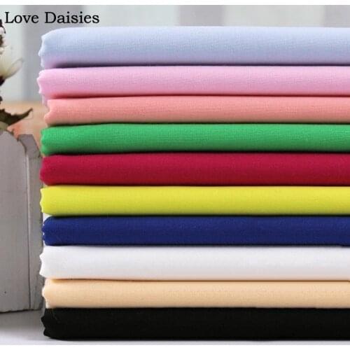 100%Cotton Plain Thin High Density Solid Color WHITE BLACK RED PINK MAUVE BLUE BEIGE GRAY fabric For Summer Apperal Dress Lining