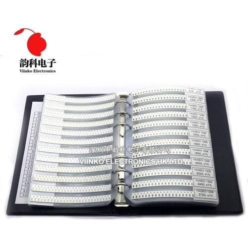 1206 1% SMD Resistor Sample Book 1/4W 0R-10M 170valuesx25pcs=4250pcs Resistor Kit 0R~10M