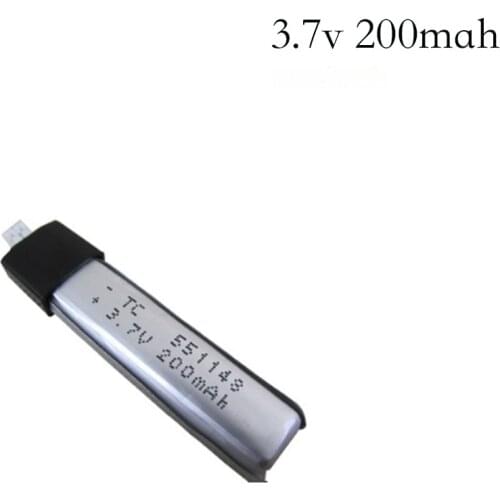 3.7v 200mah Original for WLtoys V911 F929 F939 RC Helicopter 3.7 V 200 mAh 551148 2.00mm plug Battery For WLtoys V911 F929 F939