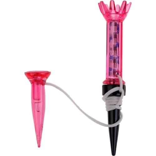 4 Pieces Magnet Tee 80mm Magnetic Flexible Golf Tees W/ Anchor Random Color