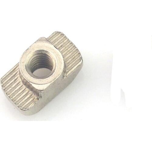 50pcs M3 M4 M5 Nickel Plated T nut Hammer Head Fasten Nut for Aluminum Extrusion Profile 2020/3030/4040/4545 series