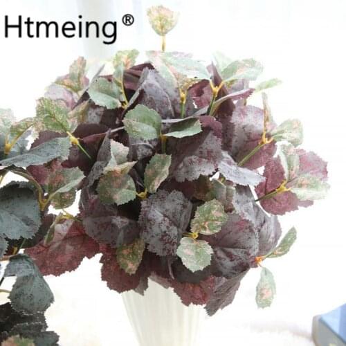 7 heads artificial mulberry leaves wedding decoration car artifical flowers for farmhouse graduation party decoration