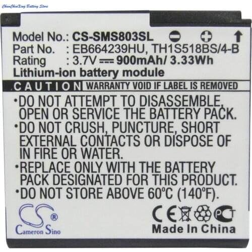 Cameron Sino 900mAh Battery EB664239HU for Samsung/Verizon GT-S7550,S8000,S8000H,M8000,U370, S8003