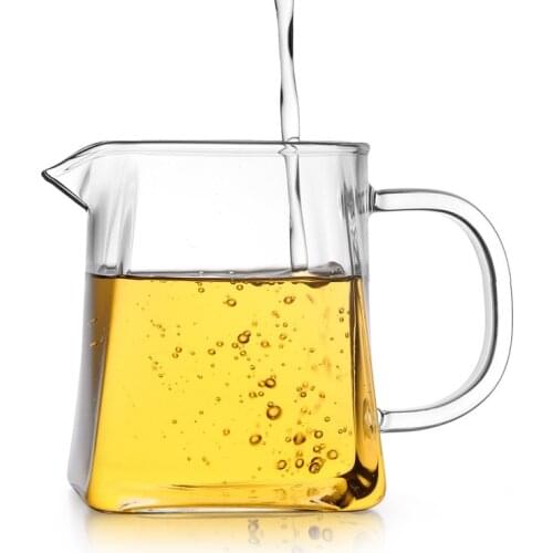 350ml Heat-resisting clear glass pot,Drinkware cha hai chinese kung fu tea cups tea set gongdao bei tea pitcher with handle