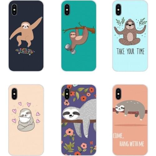 For Huawei Honor 4C 5C 6X 7 7A 7C 8 9 10 8C 8S 8X 9X 10I 20 Lite Pro Accessories Phone Shell Covers Caffeinated Sloth animal