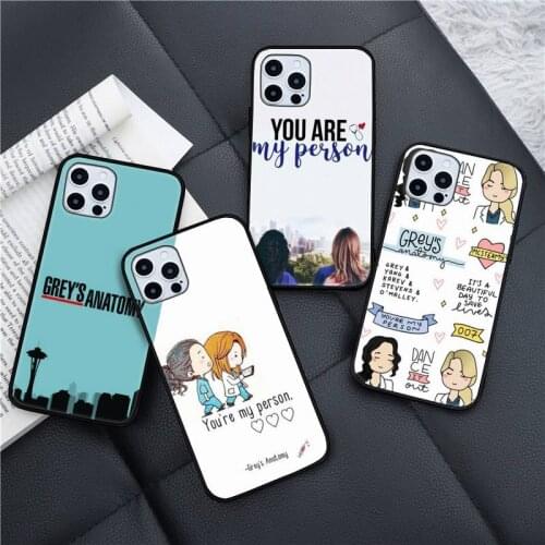 Grey Is Anatomy TV Show friend Phone Case for iPhone 7 8 11 12 Pro X XS Max XR Samsung A S 10 20 50 Plus pro funda