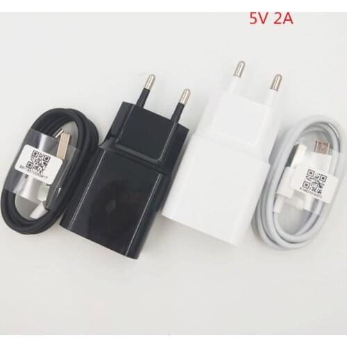 Original Xiaomi EU Plug Travel wall charger USB 5V 2A Adapter Micro usb Data Cable For Redmi S2 7 7A 6A 5A 4A 4X note 6 5 pro