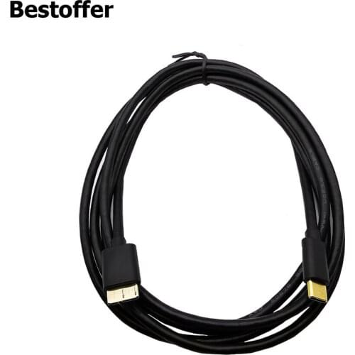 Micro USB 3.1 Type C Male to Standard Type Mirco B USB 3.0 Male Data Cable 0.5m/1m/1.8m