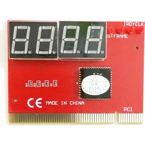 Computer PCI POST Card Motherboard LED 4-Digit Diagnostic PC Analyzer Test POST Cards Plastic Metal High Stability Express Card