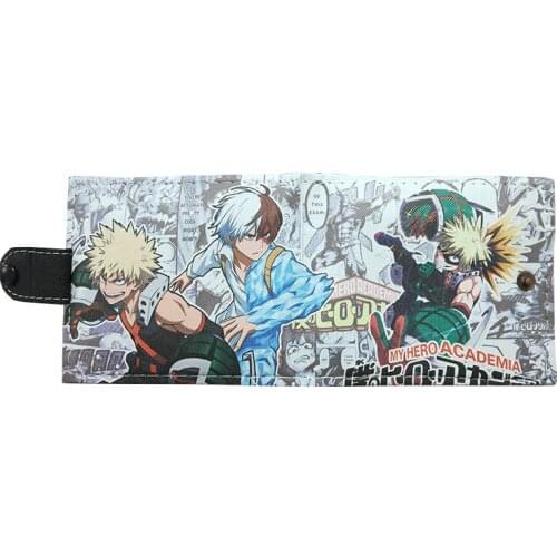 19 Days/Boku no Hero Academia/Natsume Yuujinchou wallet anime cosplay short wallets with coin pocket card holder purse
