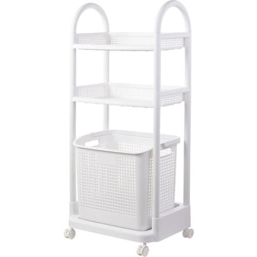 Dirty laundry basket laundry basket dirty clothes storage basket household bathroom shower finishing storage basket wheel multi