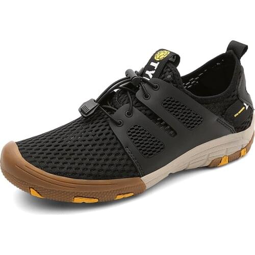 Men Aqua Shoes Outdoor Breathable Beach Shoes Lightweight Quick-drying Wading Shoes Sport Water Camping Sneakers Shoes