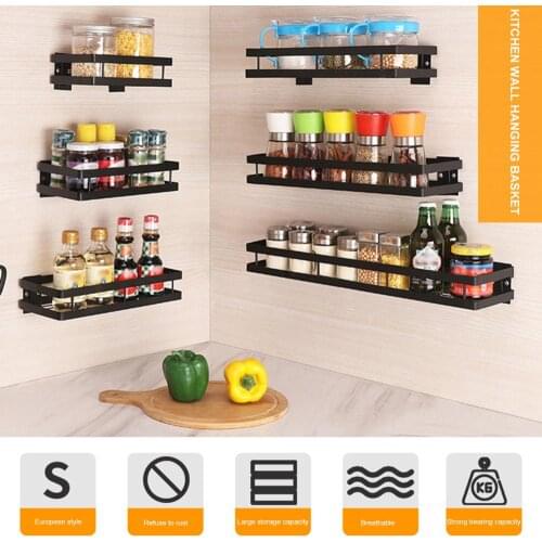 Stainless Steel Wall Mount Rack Thickened Floating Shelves Home Organizer for Kitchen Bathroom