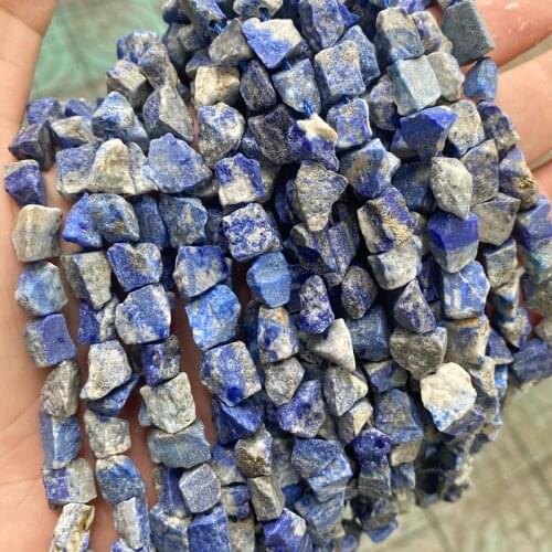 Natural Irregular Freeform Raw Stone 8-10mm 15'' Strand Rought Lapis Lazuli Beads Diy For Jewelry Making Necklace Earring Stud