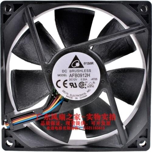 New original AFB0912H 9cm 9025 12V 0.30A PWM temperature control mute large air volume CPU fan
