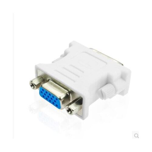 Wholesale 500pcs/lot DVI(24+5)Pin to VGA 15Pin Connector Adapter Male to Female For Video Card Monitor LCD Converter Adapter