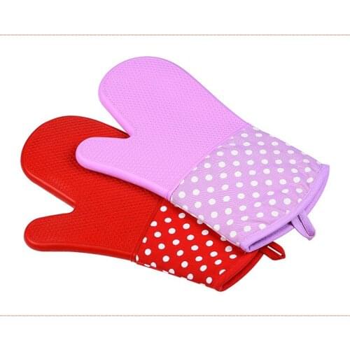 1PC Top Grade Microwave Oven Glove 300 Degree Heat resistance Silicone Non-slip Oven Mitt Cooking Tools LB 203