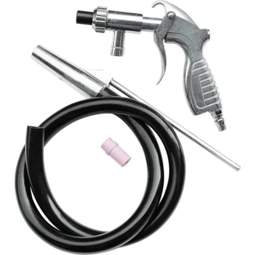 Air Sandblaster Industrial Spray Gun Kit Sets Sand Blaster Grit Blast Gun+Nozzles+Connector+Tube Derusting Tool Kit