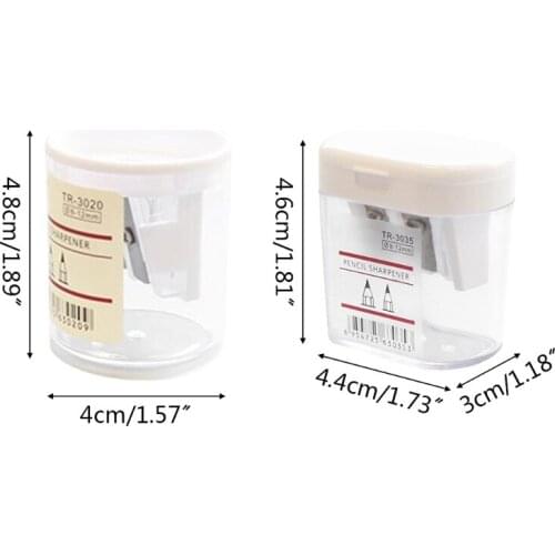 Portable Round-shpaed Manual Sharpener Fit for HB/2B/Soft/Hard Charcoal/Colored Pencil Makeups Pencil for Adults Student