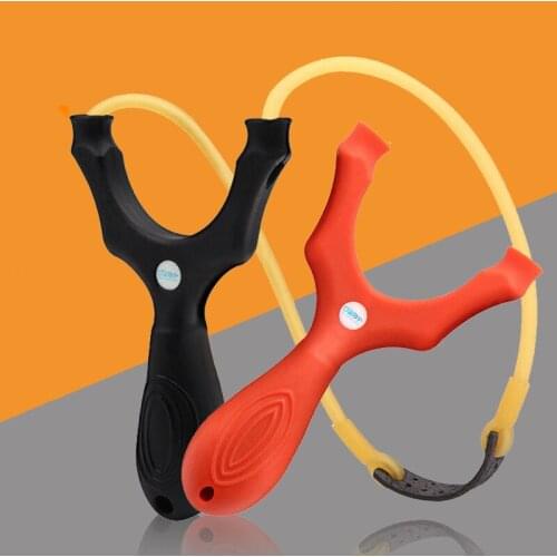 Professional hunting slingshot rifle with 2 rubber band resin adult slingshot gun outdoor competitive shooting 2 colour 2020 new
