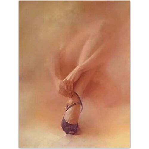 DONGMEI OILPAINTING hand painted oil painting High-grade original figure Modern impression the human body painting DM18041611