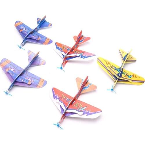 Hand Throw Airplane Flying Foam Glider Plane Inertia Aircraft Outdoor Toys Kid Mini Airplane Outdoor Toys Gift for Kids