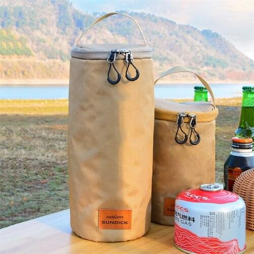 230G 450G Gas Tanks Storage Bag Protable 900D Oxford Cloth Camping Hiking Flat Gas Tank Light Round Chain Handle Protect Bag