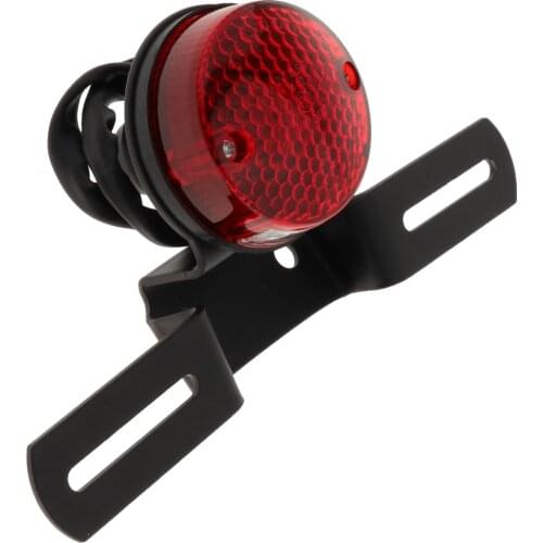 Motorcycle Tail Light Universal Round Brake Trailer Lights Bulb Stop Run Light