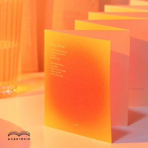 10 Sheets Creative Gradient Memo Pad Special Paper Folding Note For Learning DIYJournal Decoration Background Message Stationery