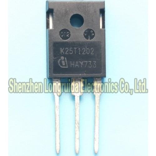 10Pcs IKW25T120 IKW25N120T2 K25T120 K25T1202 TO-247 25A 1200V Power IGBT Transistor